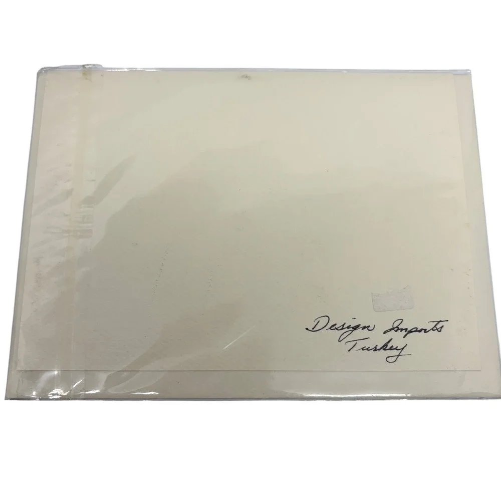 Design Imports Turkey Harbor Boats Greeting Card Blank Photography Nautical 5x7‎